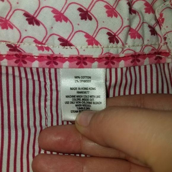 Decree pink plaid Bermuda length shorts - Picture 5 of 6